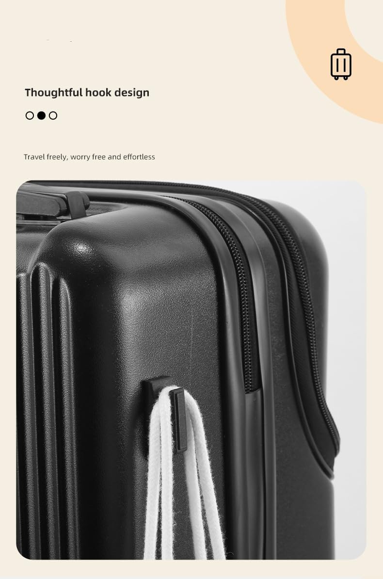 Hårdskaligt handbagage med mugghållare, USB-port och TSA-lås