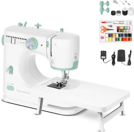 Bärbar symaskin med 12 sömmar och förlängningsbord – StitchPro