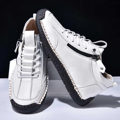Läder mellanhöga sneakerskängor – Andreas Oktoberfest 2026