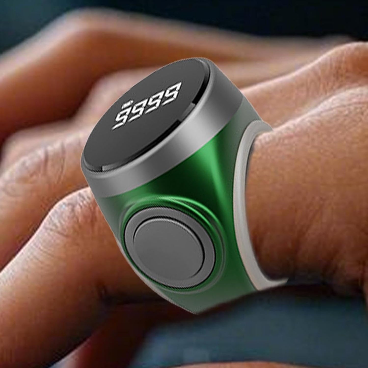 4-siffrig uppladdningsbar digital fingerräknarring (1+1 GRATIS) – Calmero