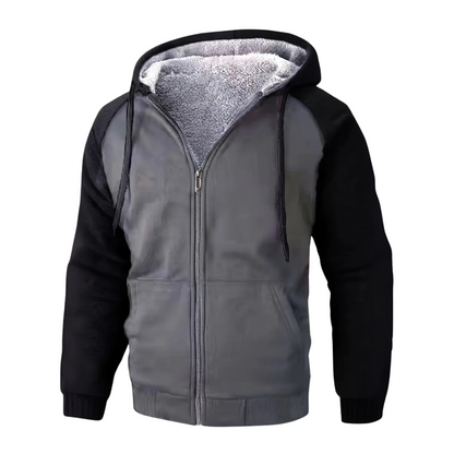 Hoodie för herr, fodrad med sherpafleece – Niels