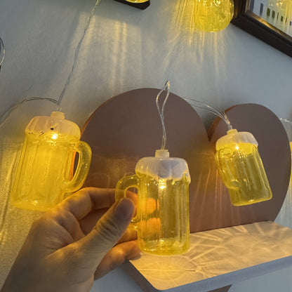 2 stycken LED ölkrus ljusslinga – LichterBier Oktoberfest 2025