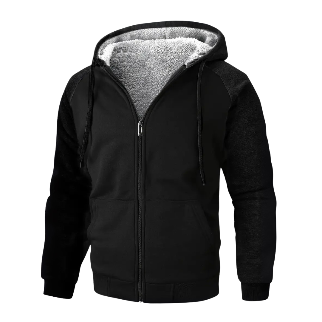 Hoodie för herr, fodrad med sherpafleece – Niels