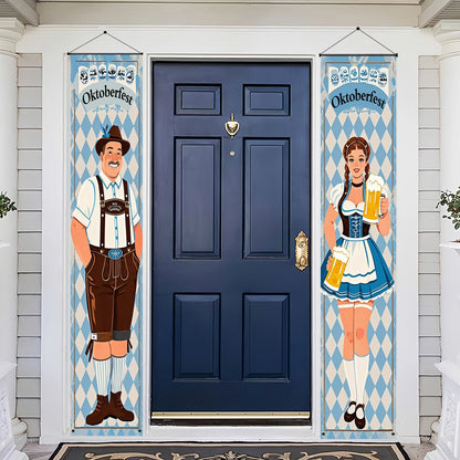 Oktoberfest-bannerset i polyester – WiesnWillkommen Oktoberfest 2026