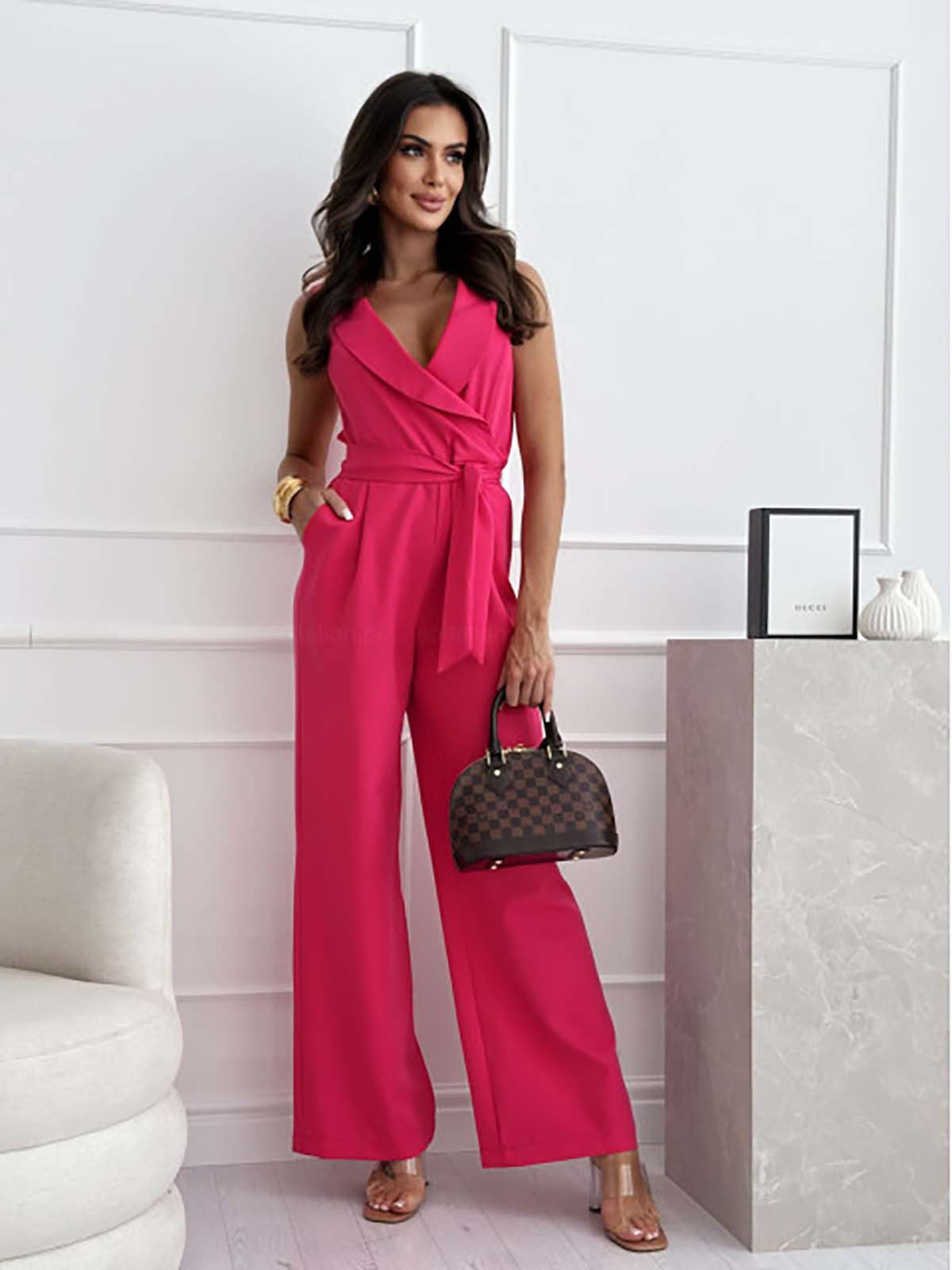 Figurbetonad och mångsidig damjumpsuit med komfortstretch – Linnea