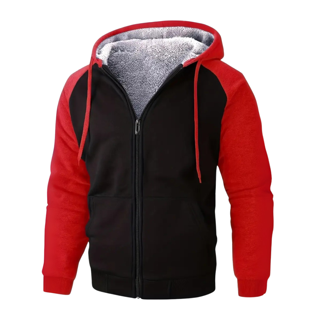 Hoodie för herr, fodrad med sherpafleece – Niels