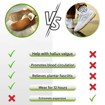 Vinterbarfottofflor med fleecefoder – Amalia
