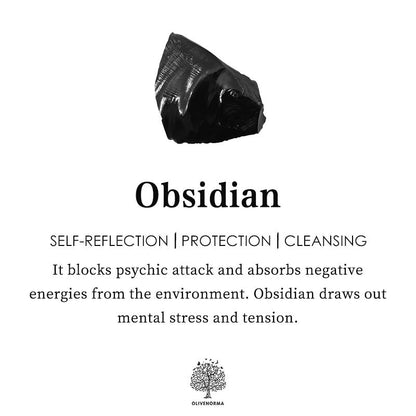 Schwarzer Obsidian-Stein, roh, für Schutz und Reinigung, spirituelle Heilung.