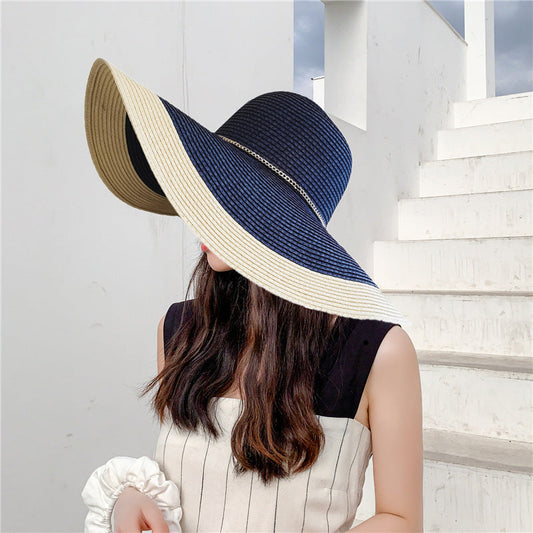 Dame-sommarhatt med bred brätte och UV-skydd – Lily