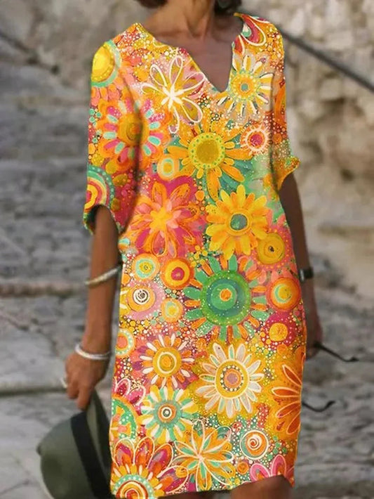 Sommartopp med blommönster - Marisol
