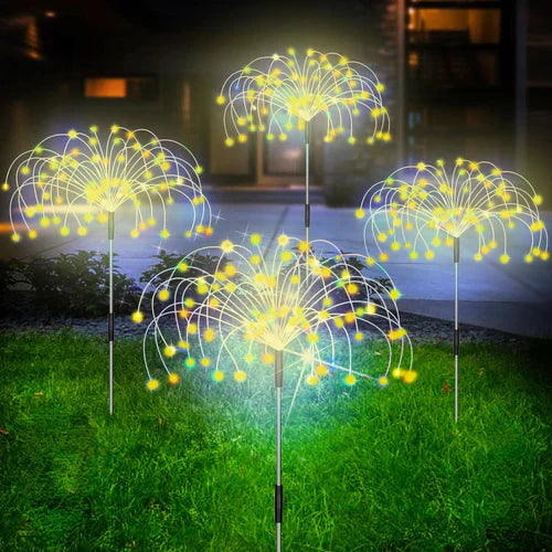 Vattentät solträdgårdslampa med fyrverkerieffekt – SparkGlow