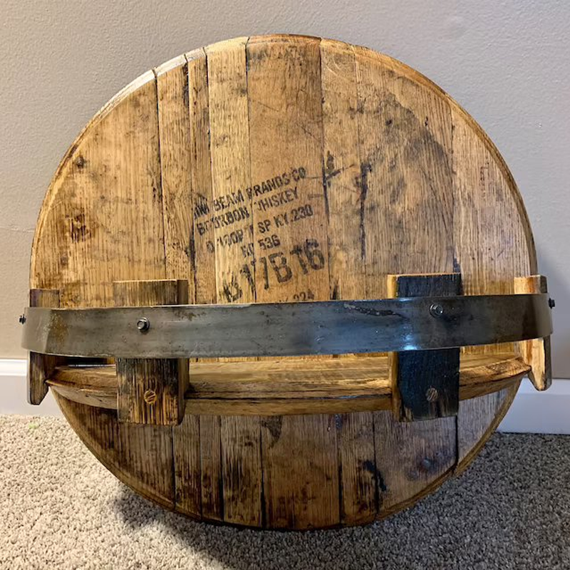 Bourbonwhisky-hyllsystem i ek – Oakspire