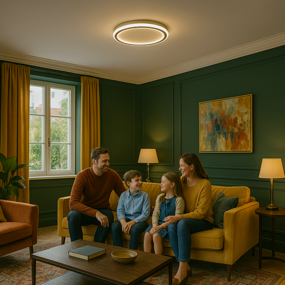 Skandinavisk LED taklampa – Modern, dimbar och stilren för vardagsrum, matsal och hall