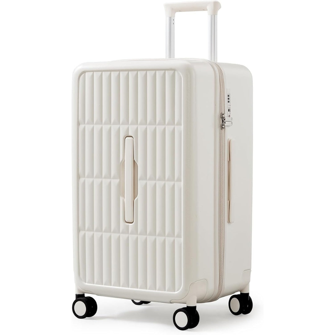 Flygplatsgodkänt 55 cm kabinbagage med 3:7-fördelning och tredelad PC-hårdskal