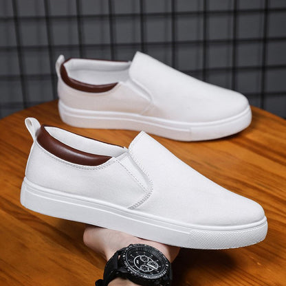 Slip-on-herrskor i canvas – Lennard