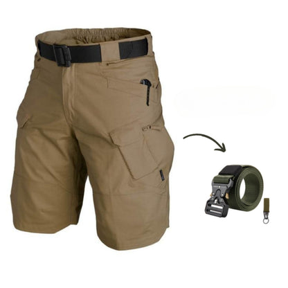 Herr Cargo-shorts med 7 fickor och gratis bälte – Taro