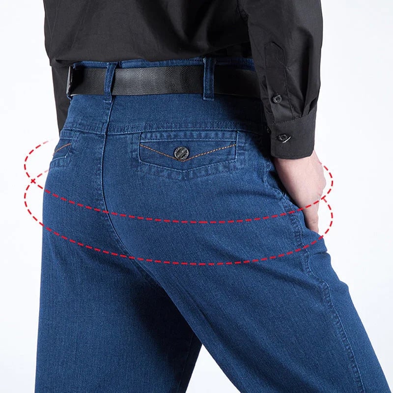Herrjeans med hög midja och raka ben – Tobias