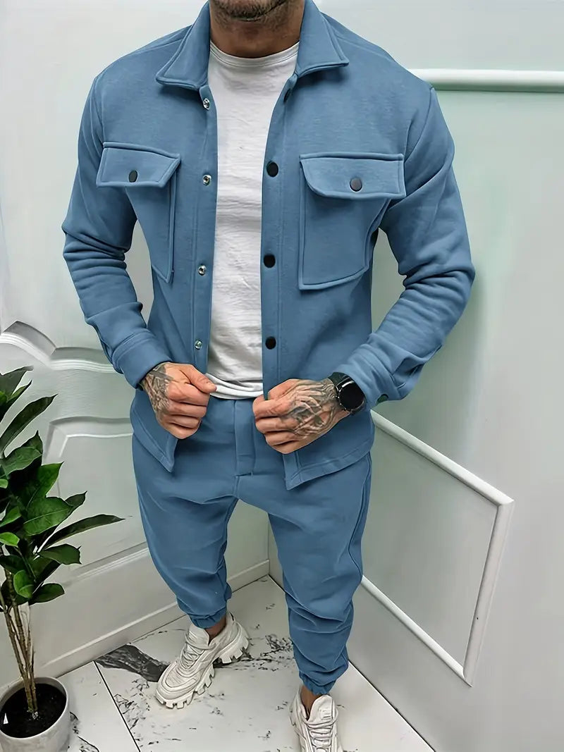 Stiligt herrset med jacka och byxor – Daan