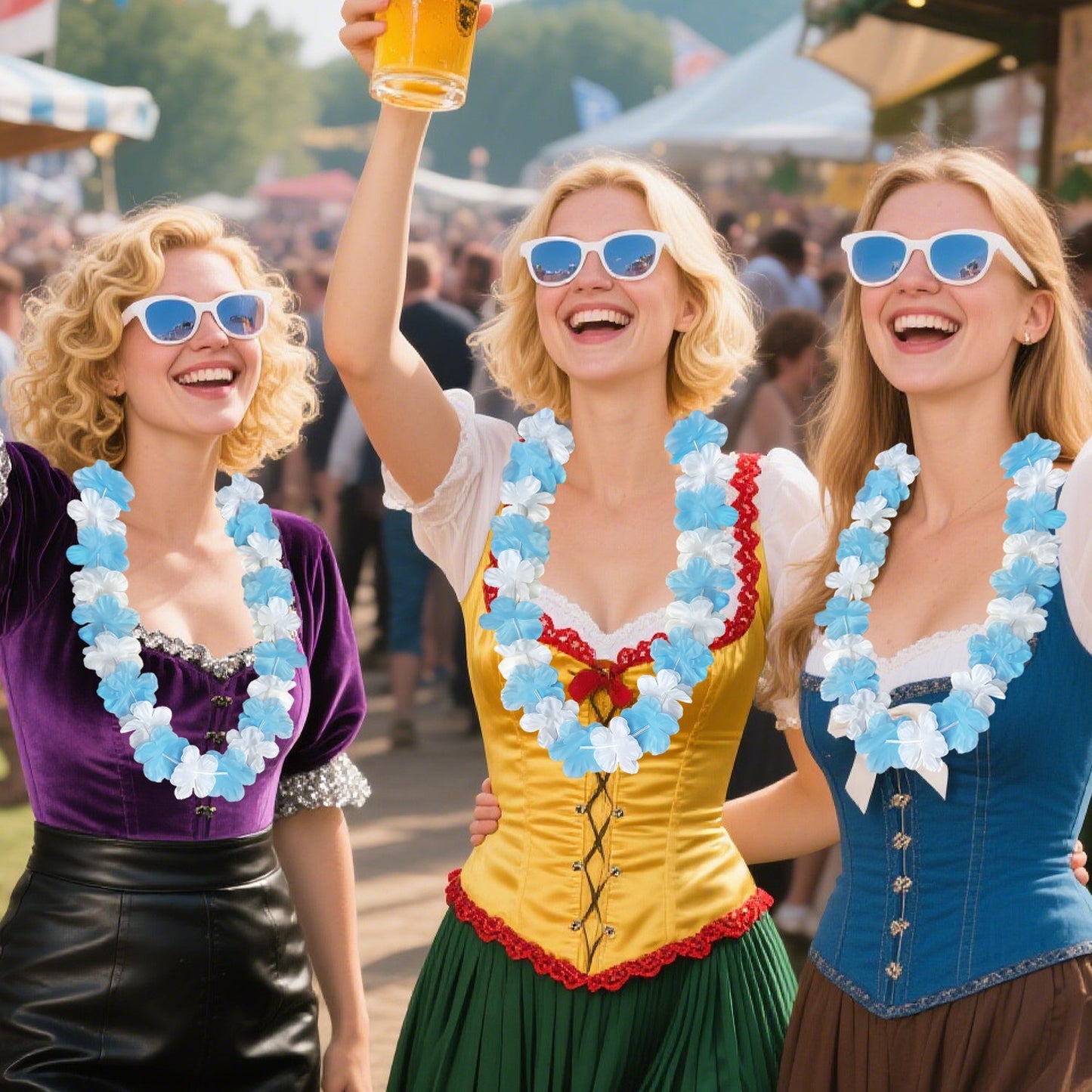 24 stycken Oktoberfest-dekorationskedjor – BavariaBlüten Oktoberfest 2026