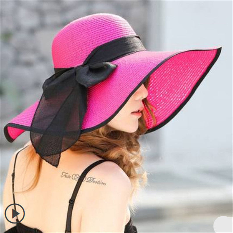 Lätt damsommarhatt med bred brätte och stilren design – Vivian