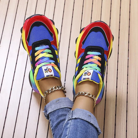 Färggranna dam sneakers – Solenya