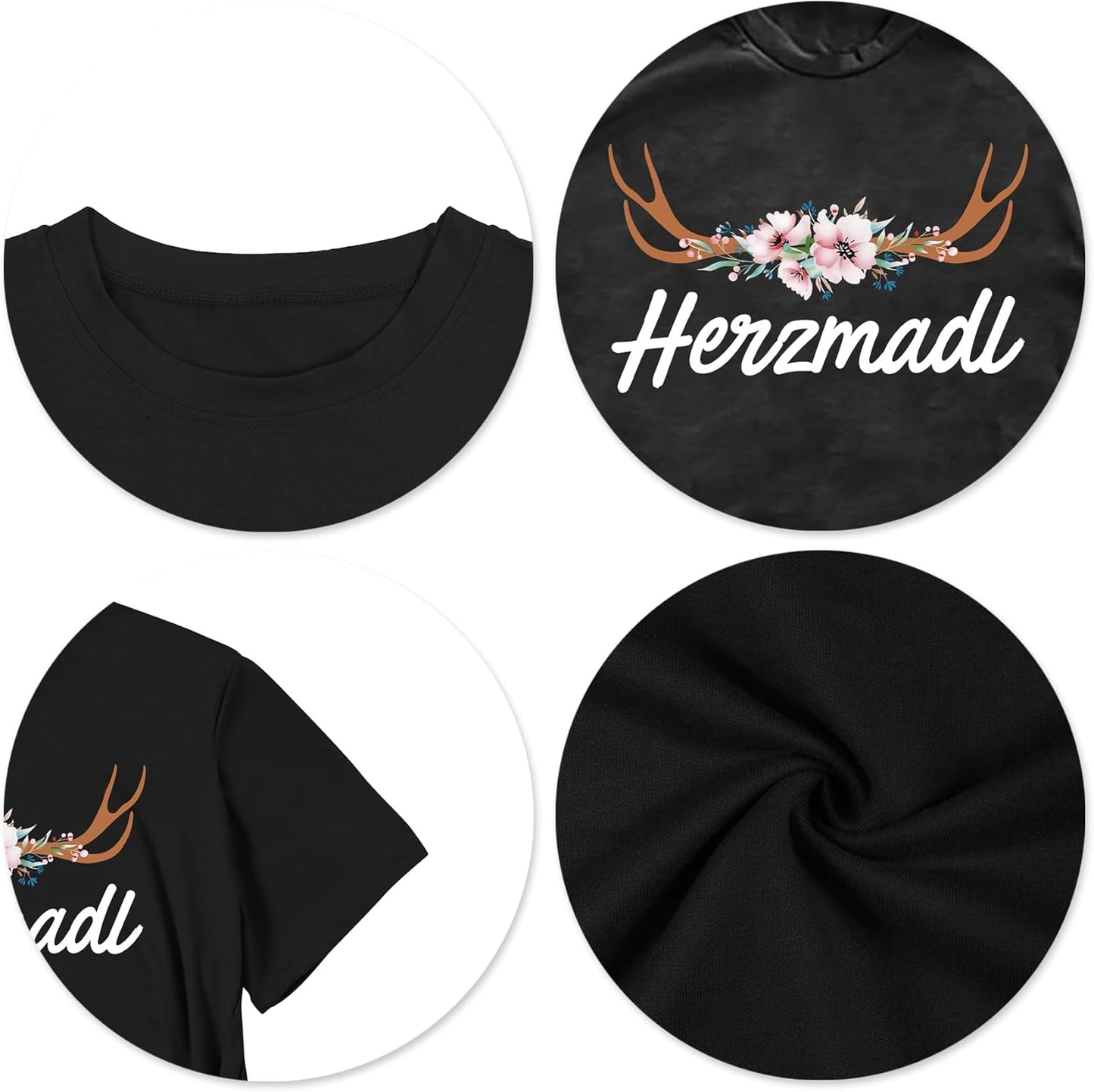Kortärmad dam-T-shirt med hjärta – Lena Oktoberfest 2026