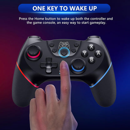 Trådlös Switch-kontroller med Hall-effektjoysticks och turbofunktion – Nexora