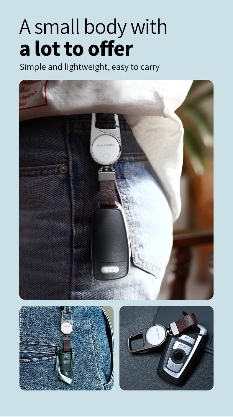Smart nyckelring mot förlust – realtidsspårning med Find My – Zeyora