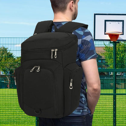 Basketryggsäck för herrar – Stor 30-liters sportväska med vattentät botten – Draycor