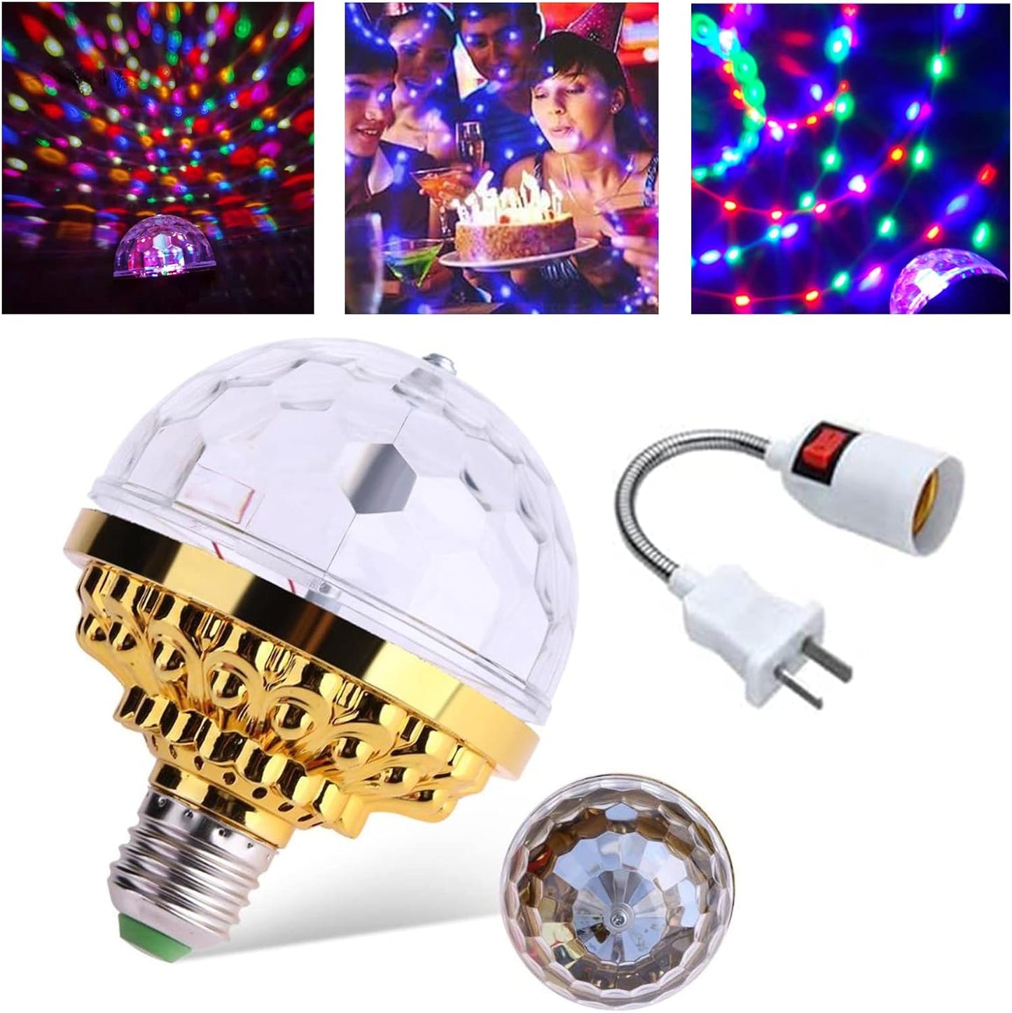 LED-diskolampa – PartyGlow Spin