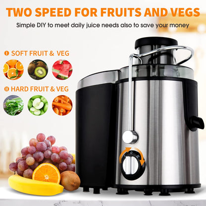 Kallpressad juicepress med 3 hastigheter – JuicePro