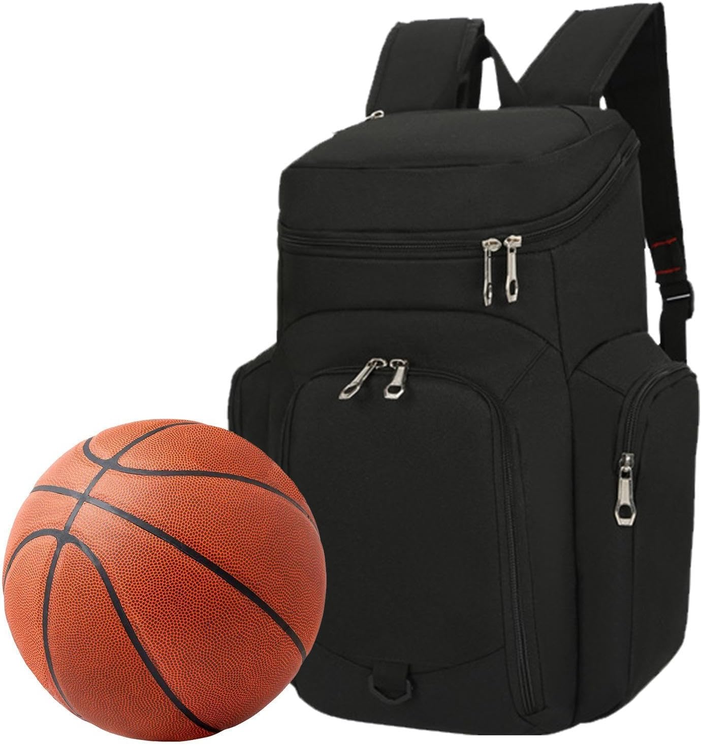 Basketryggsäck för herrar – Stor 30-liters sportväska med vattentät botten – Draycor