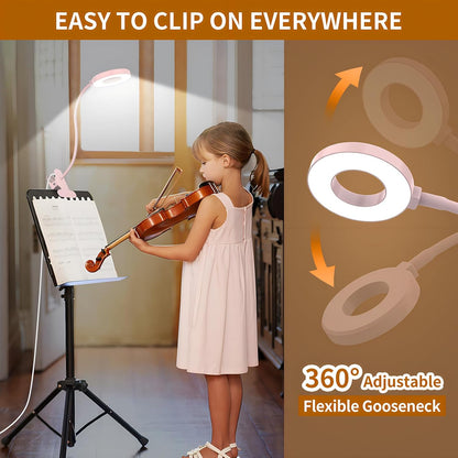 3 färglägen LED-klämlampa för skrivbord med flexibel svanhals – Selvara (1+1 GRATIS)