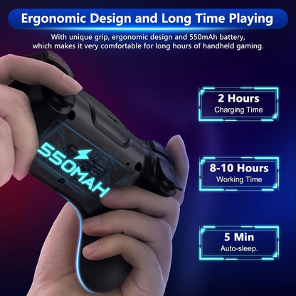 Trådlös Switch-kontroller med Hall-effektjoysticks och turbofunktion – Nexora