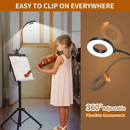 3 färglägen LED-klämlampa för skrivbord med flexibel svanhals – Selvara (1+1 GRATIS)