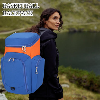 Basketryggsäck för herrar – Stor 30-liters sportväska med vattentät botten – Draycor