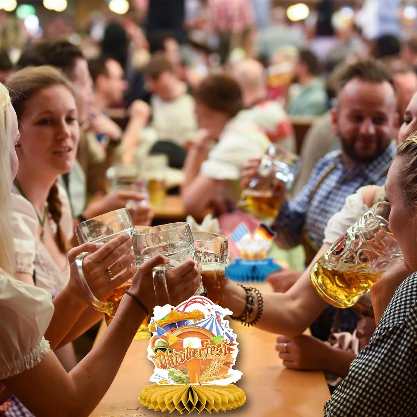 Borddekoration i vaxduk, 3-pack – FestGlädje Oktoberfest 2026