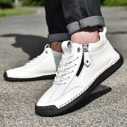 Läder mellanhöga sneakerskängor – Andreas Oktoberfest 2026