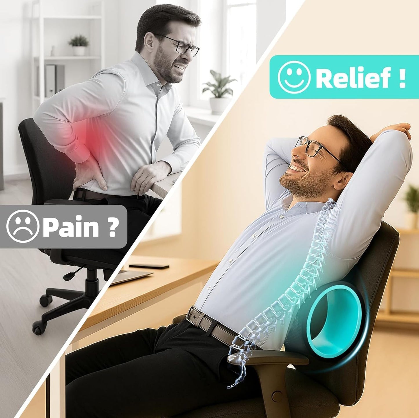Back Roller-hjulset i 4-pack med yogablock – Artheva