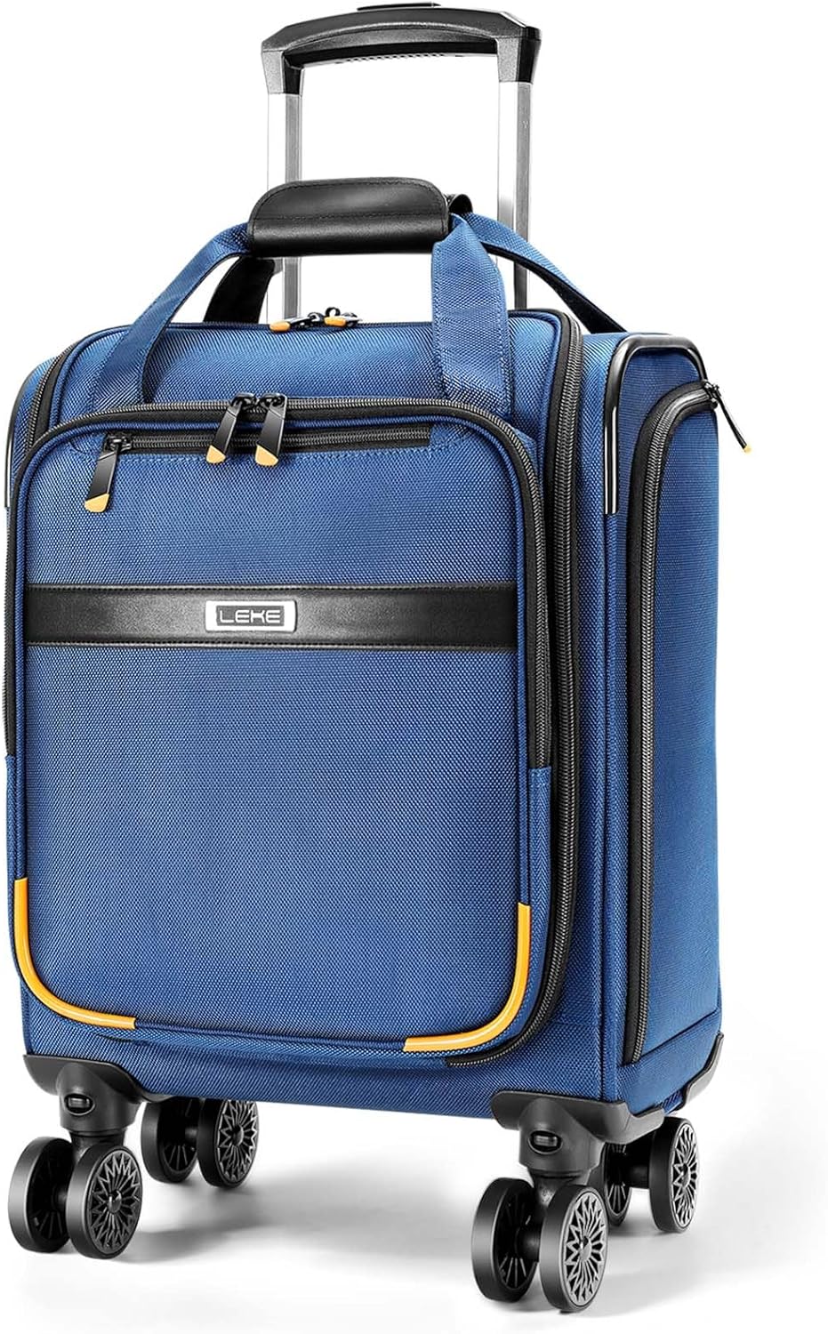 Flygbolagsgodkänt handbagage för under sätet med spinnerhjul och laptopfack