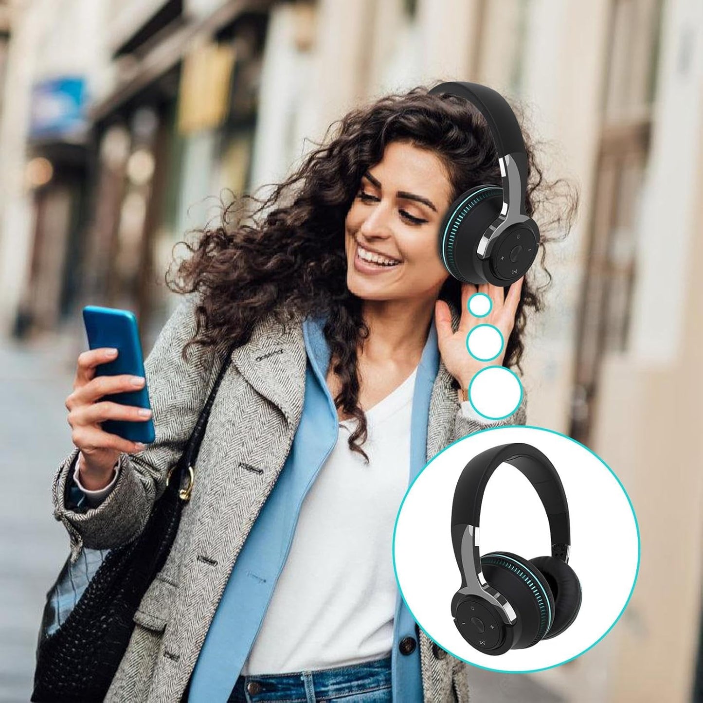 Vikbart trådlöst headset med RGB-belysning – Sonvix (1+1 GRATIS)
