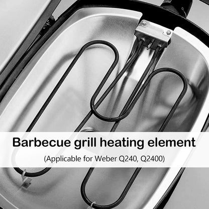 Högpresterande värmespiral i rostfritt stål 2200 W för utomhus-elgrill – Zeythra