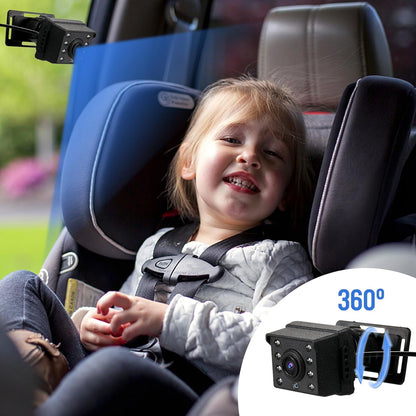 Babyspegel med 1080P-kamera och 4,3-tums skärm – Solvian