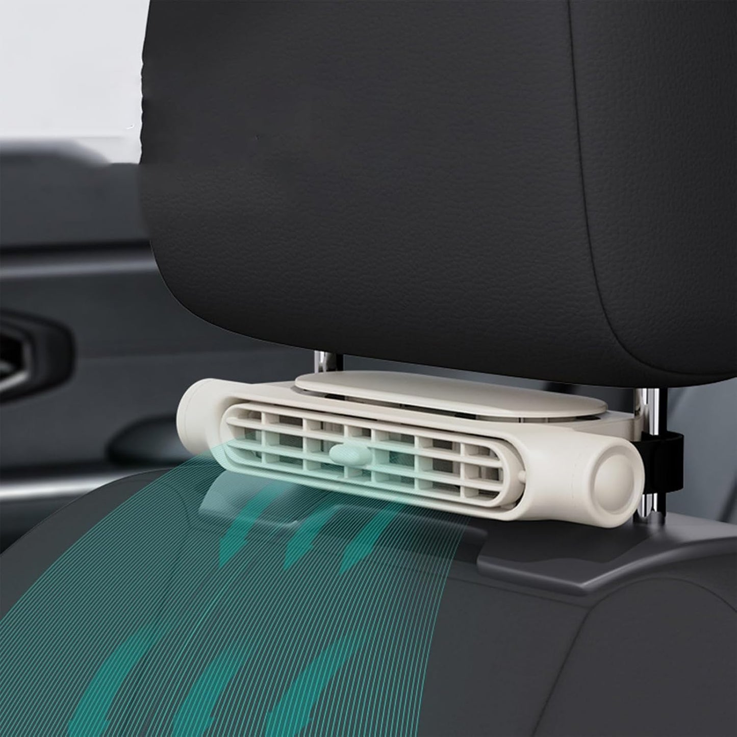 USB-bilkylfläkt med 3 hastigheter och hållare för nackstöd – AutoBreeze (1+1 GRATIS)