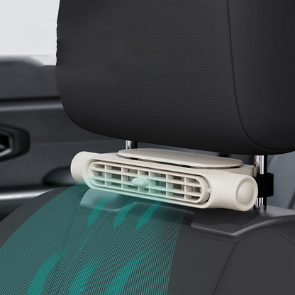 USB-bilkylfläkt med 3 hastigheter och hållare för nackstöd – AutoBreeze (1+1 GRATIS)