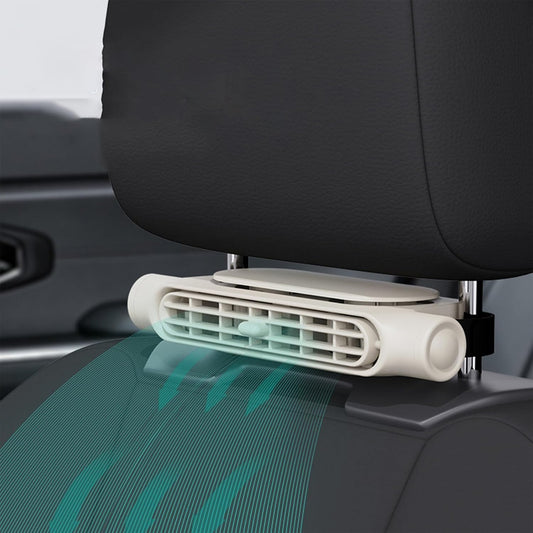 USB-bilkylfläkt med 3 hastigheter och hållare för nackstöd – AutoBreeze (1+1 GRATIS)