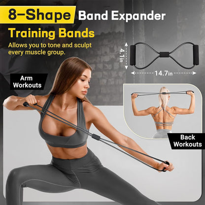 Suspensiontränare med motståndsband (set) – Veltrix