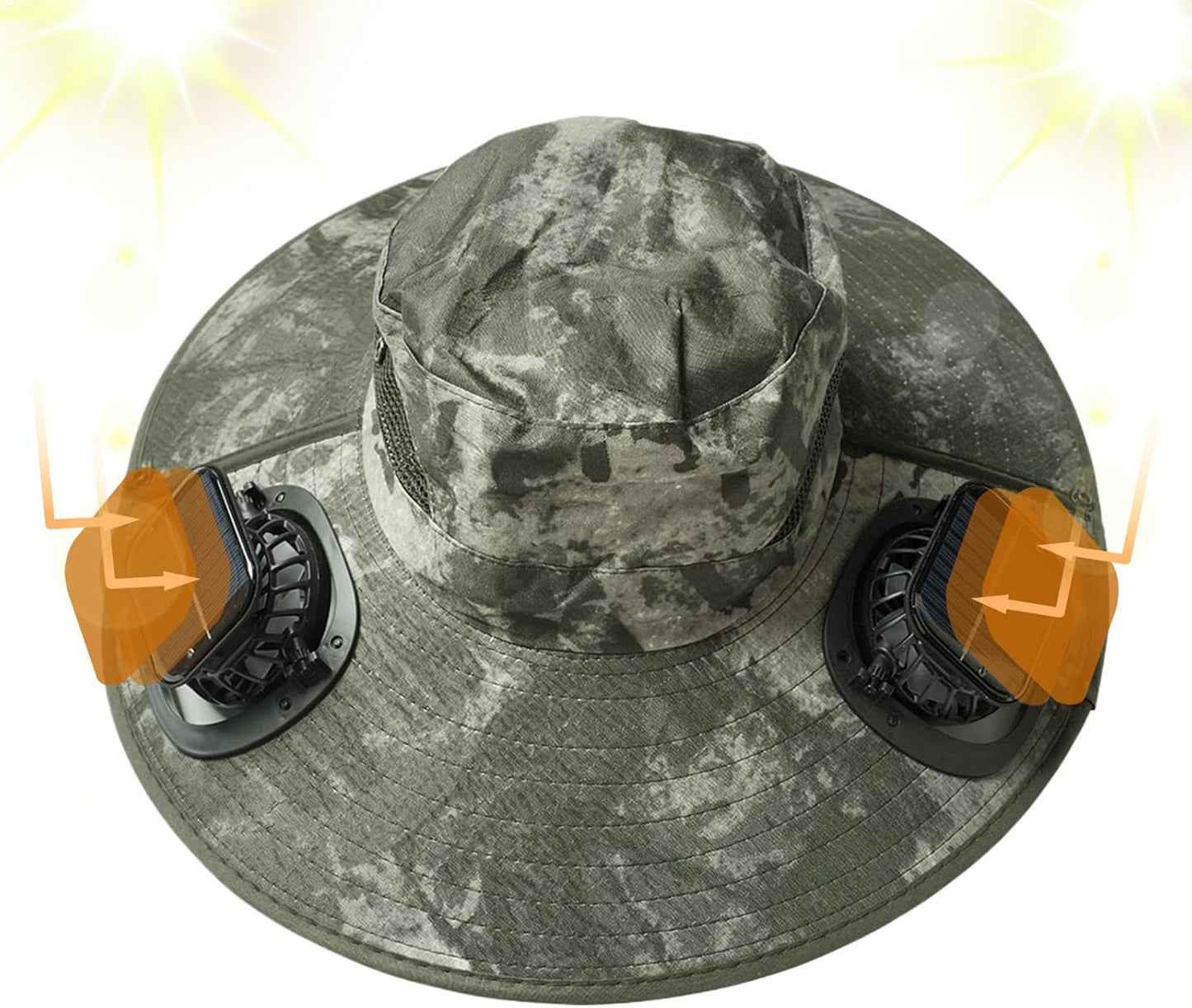 Solar-Fan-kylhatt med UV-skydd – Solvoro
