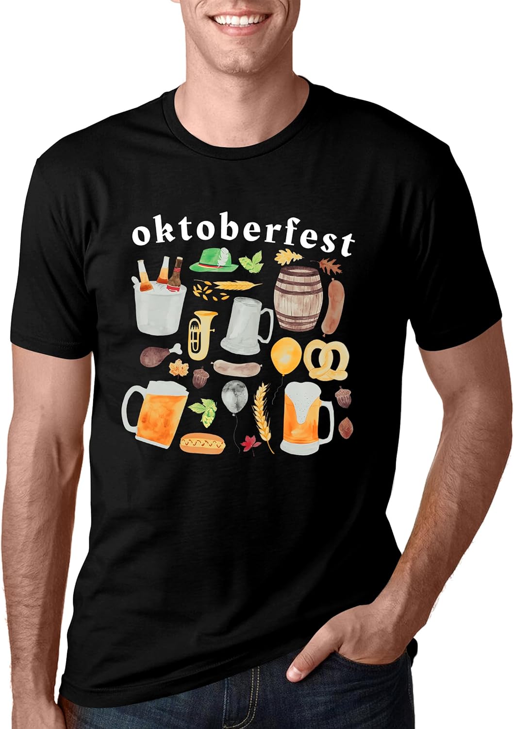Herr T-shirt med tryck – Markus Oktoberfest 2026