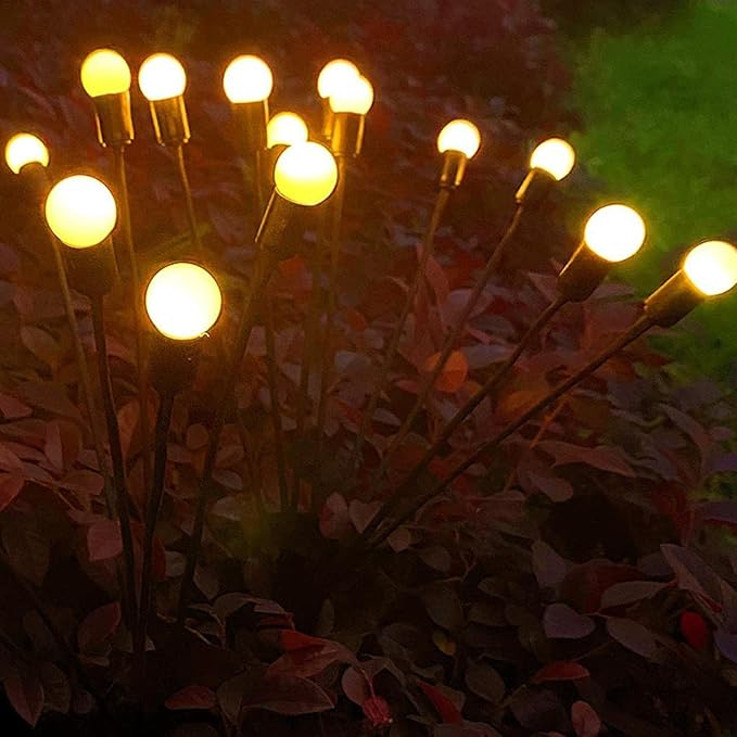 Svävande solarkula i trädgården med glimmande effekt – FireGlow